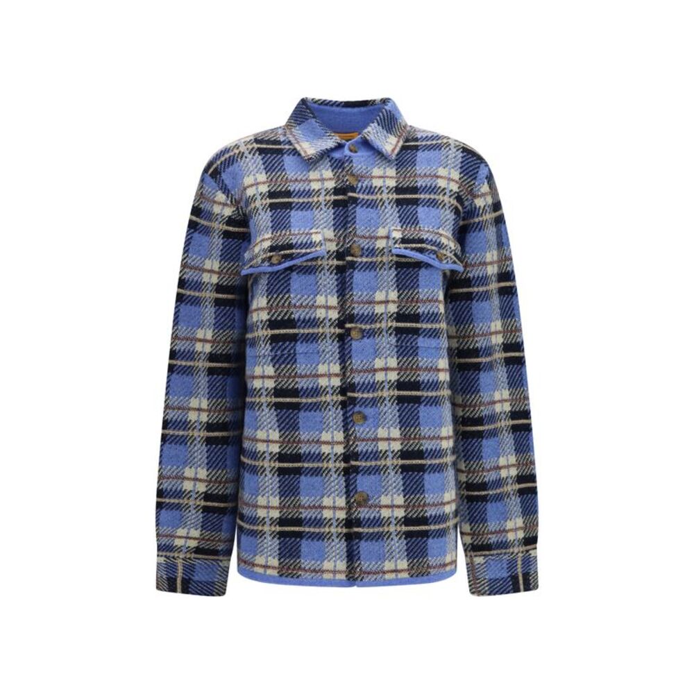 Guest In Residence Women Checked Cashmere Shirt